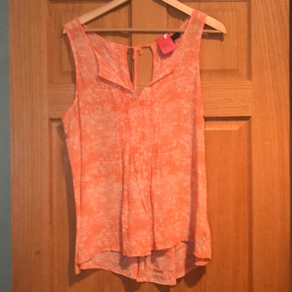 SANCTUARY sleeveless blouse orange L EUC